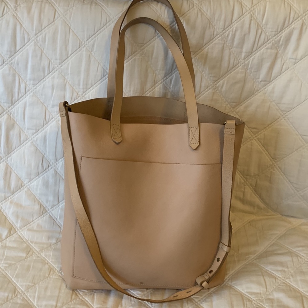 STOOP SALE! Madewell Medium Transport Tote Buttery Soft Nude Leather
